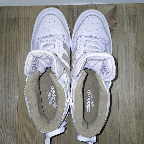 ADIDAS ORIGINALS FORUM MID J WHITE ORBIT GREEN Women's Size 8 - Picture 11 of 14